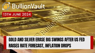 Gold and Silver Erase Big Swings After US Fed Raises Rate Forecast Inflation Drops [upl. by Betthel]