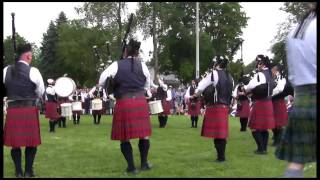 Toronto Police Pipe Band Georgetown June 11 2011 [upl. by Wershba]