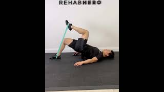 Banded Hip Bridge March  hip flexor and hip extensor strengthening exercise [upl. by Gnot]