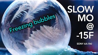 Frozen Bubbles 🥶 in Slow Motion ❄️ [upl. by Asirac753]