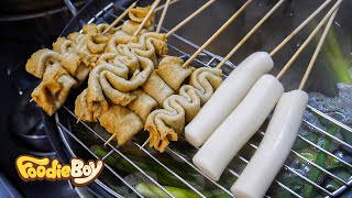 어묵 물떡 세트  Fish Cake and Rice Cake  Korean Street Food  부산 반여동 87 떡볶이 amp 닭발 [upl. by Heda]