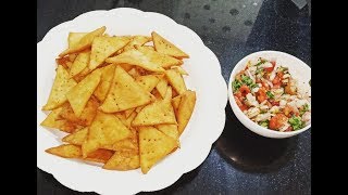 Nachos With Salsa Unique Nachos Recipe Nachos Recipe Using Rice FlourSalsa Recipe [upl. by Enilhtak617]