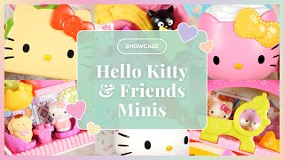 ✨SHOWCASE✨ Hello Kitty amp Friends Minis Hamburger Taco Popcorn Teacup Cupcake Cocoa [upl. by Querida]