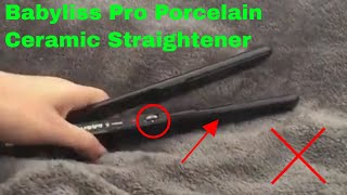 ✅ How To Use BaByliss Pro Porcelain Ceramic Straightener Review [upl. by Ethelred926]