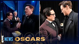 Robert Downey Jr amp Ke Huy Quan’s 2024 Oscars Moment Is Leaving Fans DIVIDED Find Out Why  E News [upl. by Tonry]