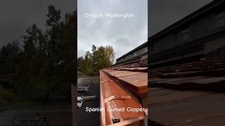 Spanish curved Copper Gutter diy gutters rain home gutterrepair homerepair diygutters [upl. by Ydna]