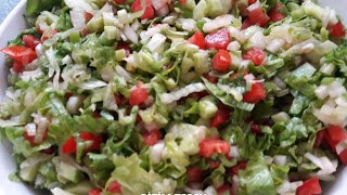 Salata Tarifleri  Mevsim SalatasıSeasonal Salad  Bizim Terek [upl. by Jezrdna]