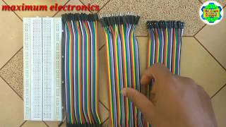 Unboxing review of Breadboard jumper wiresmaximum electronics [upl. by Ativet]