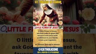 ✞ St Thérèse of Lisieux🌹Jesus Little flower ✞ Little way prayer 📿 Sttherese│CATHOLICONE shorts [upl. by Bowman]