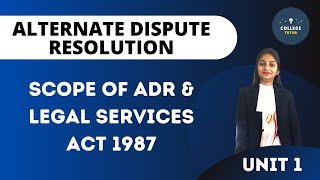 Scope of Alternate Dispute Resolution and Legal Services Act 1987  ADR [upl. by Nathanson]