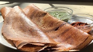 Brown Rice Dosa Recipe  लाल चावल के डोसा  ASMR Indian Cooking [upl. by Nnylirehs985]