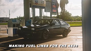 Making Hard Fuel Lines  Straightening bending and flaring for the AE86 [upl. by Carl]