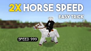 GET SUPER FAST HORSE in Minecraft PEBedrock Edition 117  MCPEPS4XboxWindows [upl. by Poppas]