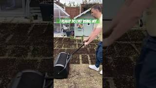 A game changing tool after seeding your lawn for success  compost spreader [upl. by Mace]