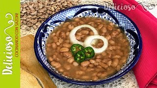 Deliciosos Frijoles de la Olla  Pot Cooked Pinto Beans Mexican Style [upl. by Harlin]