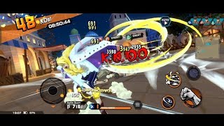 Slicing Winds of Rommel Hakuba Survival 100 Gameplay  One Piece Bounty Rush [upl. by Eltsyrc931]