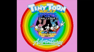 Tiny Toon Adventures  Wacky Sports Challenge  Super Nintendo Entertainment  Intro amp Title Screen [upl. by Urba]