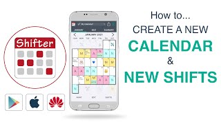 SHIFTER CALENDAR APP  How to create a new calendar and a new shift 📅 [upl. by Ming]