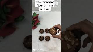 Healthy wheat flour jaggery banana muffins [upl. by Wedurn]