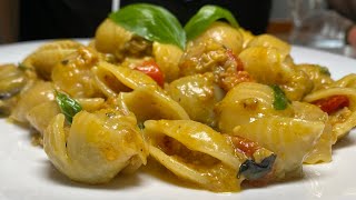 Pasta con Melanzane e Salsiccia [upl. by Akenet]