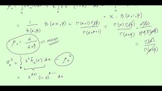 Beta Distribution Mean and Variance [upl. by Vergil]