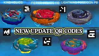 NEW UPDATE QUADSTRIKE BEYBLADE QR CODES PRO SERIES KING HELIOS QR CODES BEYBLADE BURST APP [upl. by Ayanahs947]