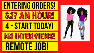 Entering Orders 27 An Hour  Start Today No Interviews No Resumes Work From Home Job [upl. by Moser493]