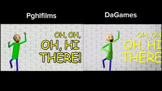 PghLfilms Vs DAGames Comparison You’re Mine baldi [upl. by Salomie]