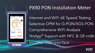 PX90 PON Service Installation Meter  Product Introduction [upl. by Sualocin41]