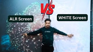 Projector screen  ALR Vs White Screen Full Comparison projector cinema amazing 3d [upl. by Slade]