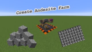 Minecraft Create Mod Andesite Farm Tutorial [upl. by Solitta]