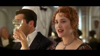 Titanic 1997 Scene du Diner en Première Classe FR [upl. by Sublett]