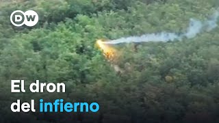 Ucrania utiliza el dron quotDragónquot para derretir objetivos militares rusos [upl. by Chadwick]