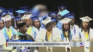 Fight breaks out at high school graduation [upl. by Luapnhoj]