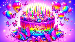 Happy birthday to you 🍰 Birthday song remix 🎊 Birthday wishes 🎉 Rainbow birthday cakes 🎂 bday music [upl. by Aimal]