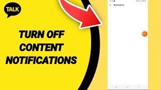 How To Turn Off Content Notifications On Kakao Talk App [upl. by Imik698]