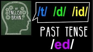 Past Tense ed Pronunciation My English Brain [upl. by Kcin]