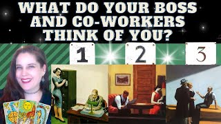 WHAT DO YOUR BOSS AND COWORKERS THINK OF YOU TAROT PICK A CARD initials WARNING VERY HONEST [upl. by Chauncey]