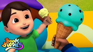 Ice Cream Song  Sing Along  Nursery Rhymes and Kids Song For Children  Baby Rhyme by Boom Buddies [upl. by Knutson615]