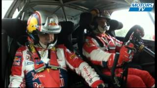 WRC 2012  Italy  Loeb and Neuville crash in SS3 [upl. by Kata877]