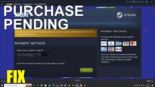 STEAM PENDING TRANSACTION ERROR FIX TUTORIAL Steam Store Checkout [upl. by Harret69]