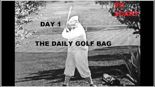 the daily golf bag  day 1 [upl. by Lexis238]