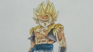 GOGETA SUPER SAIYAN DIBUJO CON LÁPICES DE COLORES [upl. by Voe]