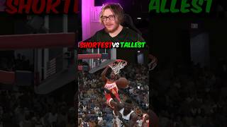 Shortest VS Tallest Players in NBA 2K24 [upl. by Alyaj]