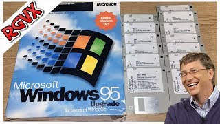 Windows 95 On Floppy Disks Unboxing amp Installing Windows 95 Upgrade [upl. by Ahsenar]