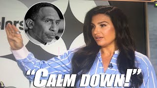 ESPNs Molly Qerim CHECKS Stephen A Smith AND HE ALLOWED IT  My REACTION espn [upl. by Gwendolen]