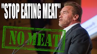 Arnold Schwarzenegger quotStop Eating Meat to Save the Planetquot [upl. by Yesnik]