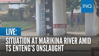 LIVE Marikina River situation amid Tropical Storm Entengs onslaught  Sept 2 [upl. by Eilram986]