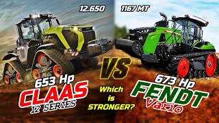 New CLAAS 12650 Xerion VS Largest Fendt 1167 MT Vario  Which is better amp stronger Comparison 2023 [upl. by Tanney]