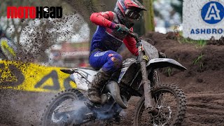 Hawkstone Park International MX 2022 Raw EMX 125 twostroke racing [upl. by Xirtaeb]